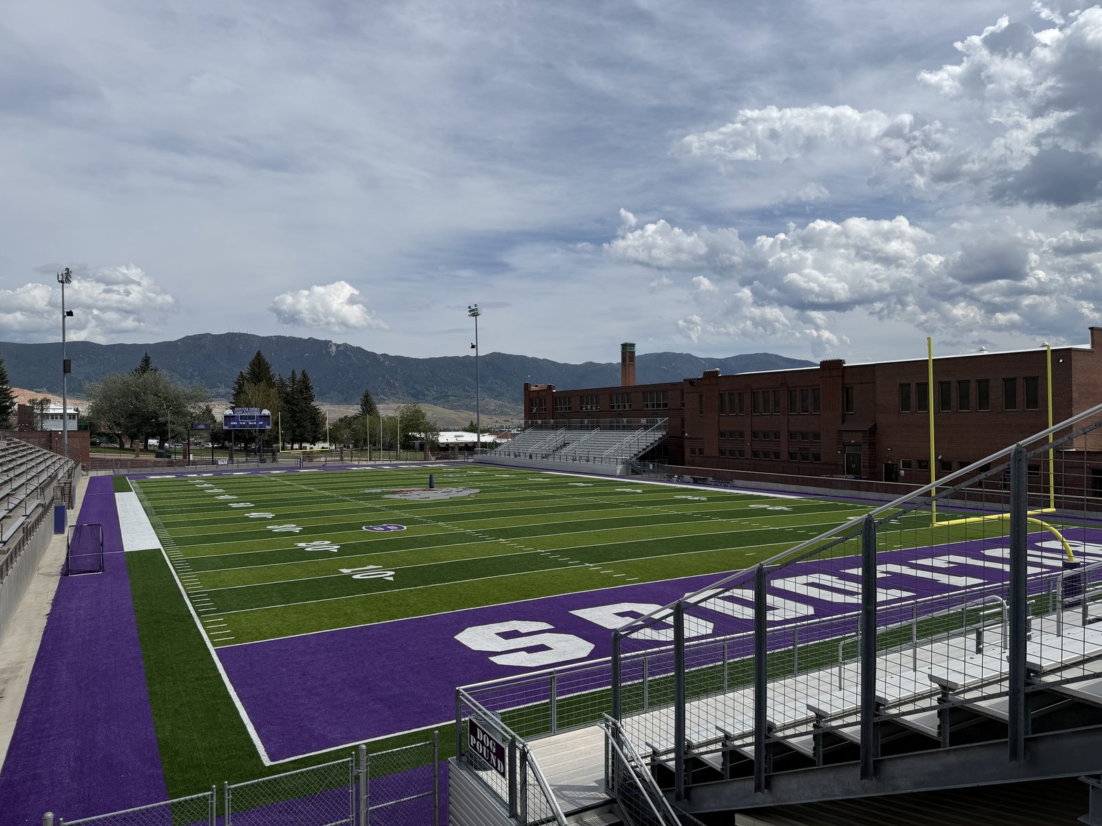 Butte High Bulldogs stadium before a Tackle Montana session